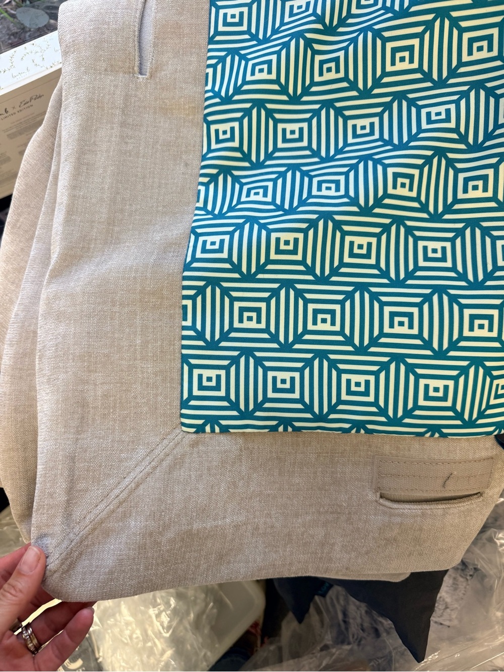 Oyster etched chenille base seat covers like new LOVESAC